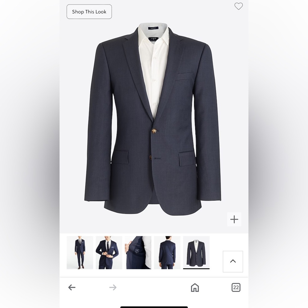 J. Crew slim fit suit jacket for sale